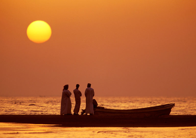 Altijd zon in Oman.