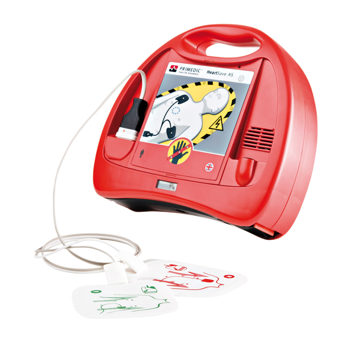 Dit is een AED toestel. Bij een hartstilstand telt elke seconde. Het is dus zaak om zo snel mogelijk de reanimatie te starten en een AED ofwel een geAutomatiseerde Externe Defibrillator te gebruiken.