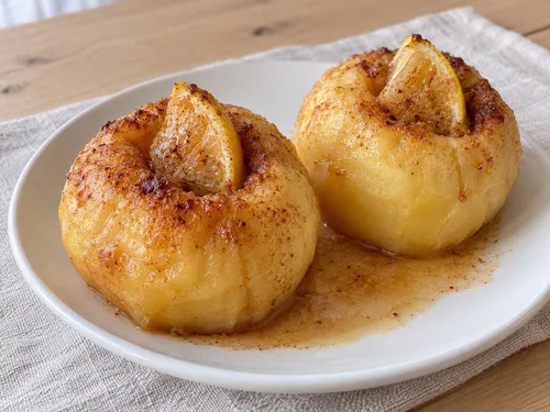Appel in de oven met citroen