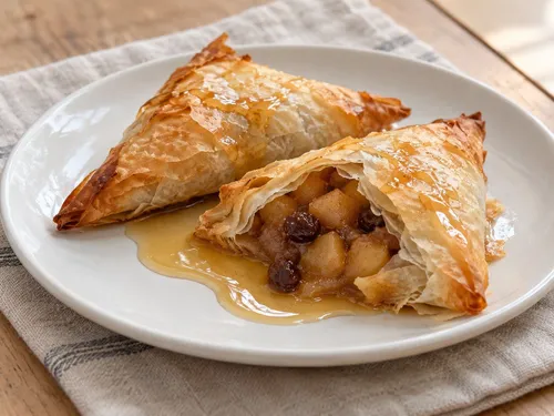 Appelflap in filodeeg met esdoornsiroop