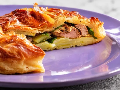 Pastilla met duif en noten